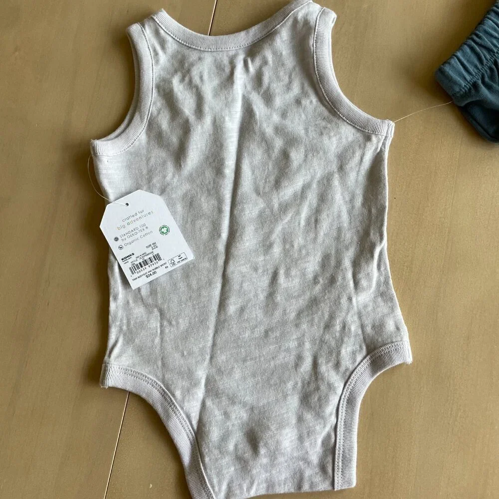 NEW Organic Lauren Conrad Little Co. Collection Seahorse Tank Shorts Set - 6 Mo.